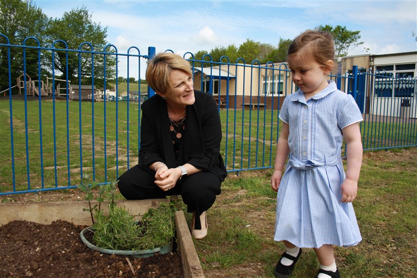 Tackley headteacher and pupil